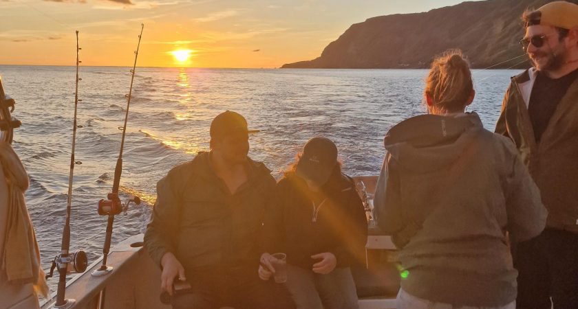 A magical stroll through the sunset